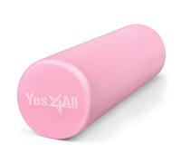 Yes4All Foam Roller - Ultra Lightweight Medium Density EVA Fitness Roller 45cm, 90cm Long for Back, Legs, Workouts, Trigger Point Exercise, Gym, Pilates and Yoga, B. Pink