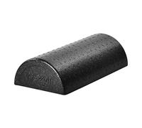 Yes4All Half Foam Roller EPP Support Pain Relieved, Physical Therapy, Back, Leg and Muscle Restoration (12 inch - Black)