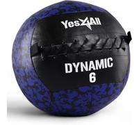 Yes4All JJXG 2.7 kg Dynamic Wall Ball/Soft Medicine Ball, Wall Med Ball for Full Body Workout and Strength Exercise, Camuflaje azul marino