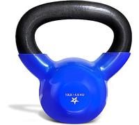Yes4All KICY Vinyl Coated Cast Iron Kettlebell, Kettle Bell Weights Set - Blue Kettlebells, 4.5 kg