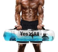 Yes4All Large Aqua Bags for Workout 49lbs - Ultimate core Water Weights Aqua Bag - Portable Stability Fitness - Perfect Agility, Durability for Indoors and Outdoors - Clear Color