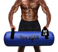 Yes4All Large Aqua Bags for Workout 80lbs - Ultimate core Water Weights Aqua Bag - Portable Stability Fitness - Perfect Agility, Durability for Indoors and Outdoors - Dark Blue