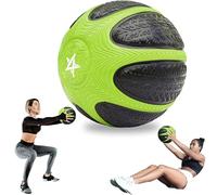 Yes4All Medicine Ball 6LB Color-Coded Weighted with Non-Slip Grip Rubber for Workout, Core Strength Exercises, Balance Training, and Throwing