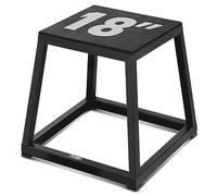 Yes4All Metal Plyo Box, Steel Plyo Box - Sturdy, Anti-Slip, and Perfect for Home Gym Workouts - Choose from 12 or 18 Inches (18 inches)