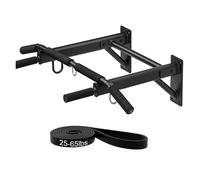 Yes4All Pull Up Bar Wall Mounted, Heavy Duty Steel 430 LB Capacity Multifunctional Use for Home Gym Workout Strength Training Equipment