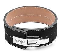 Yes4All Real Leather 10MM Weight Powerlifting Belt (Size M) for All Levels with Sturdy Buckle, Size Adjustability for Workout Safety & Strength Training