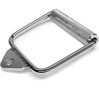 Yes4All SAT1 LAT Cable Attachment, Tricep Press Down Bar with Diamond Knurl Handle, Support up to 400 kg (Chrome - Single D Handle)