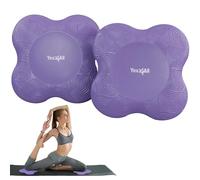 Yes4All Set of 2 Extra Thick Yoga Knee Pad/Anti-Slip Knee Cushion for Head, Elbows, Hands, Wrists, Purple