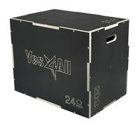 Yes4All SPZJ 3 in 1 Non-Slip Wooden Plyo Box - Black - 76.2 x 61 x 50.9