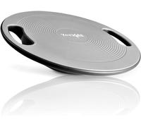 Yes4All T3VS Plastic Wobble Balance Board, 40 cm Surface Balance Board for Standing, Core Training, Gym Home Workout (Silver)