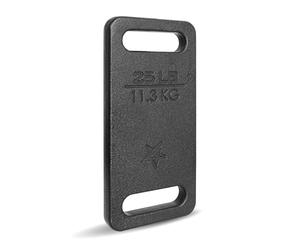 Yes4All U7TV Cast Iron Rucking Weight Plate for Backpack, 11,3 KG | 25 POUND, Black