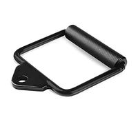 Yes4All Unisex Jxlx Yes4All D Handle Cable Attachment and Rotating Straight Bar with Diamond Knurled Handle Black Sla, B. Single D Handle - Black, 20x18x16 UK