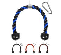 Yes4All Unisex Jxlx Yes4All Deluxe Tricep Rope Pull Down 27 and 36 inch Rope Length Easy to Grip Non Slip Cable Att, 68.6 cm - Blue Black, Rubber UK