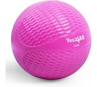 Yes4All Unisex Toning Ball Diamond Knurl 5lbs Pink, D. 2.2kg - Pink, Diamond Grip UK