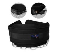 Yes4All Weight Dipping Belt/Portable Weight Lifting Belts for Men with Sturdy Steel Construction, Adjustable Buckle & Webbing