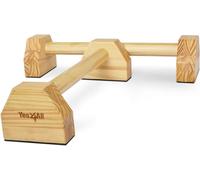 Yes4All Wooden Parallettes Bars/Push Up Bars for Parallettes Calisthenics Exercises and Upper Body Strength Workout - Pair
