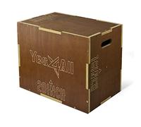 Yes4All Wooden Plyo Box - Vintage - Espresso - 24 x 20 x 16