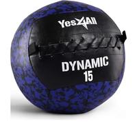 Yes4All XBBH 6.8 kg Dynamic Wall Ball/Soft Medicine Ball, Wall Med Ball for Full Body Workout and Strength Exercise, Camuflaje azul marino