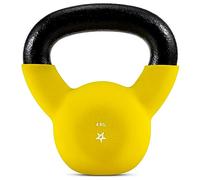 Yes4All XSQQ Neoprene Coated Kettlebell Weights, Strength Training Kettlebells - 4KG Yellow