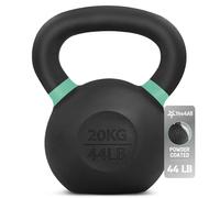 Yes4All XUT6 Powder Coated Kettlebell Weight, 20 kg, Green