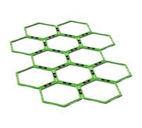 Yes4All ZYLU Hex Agility Rings/Speed Rings with Carrying Bag - Hexagon Rings, Agility Hurdles for Agility Footwork Training (Set of 12 Neon Green Rings)