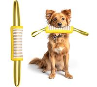 YES4QUALITY Durable Dog Bite Pillow - 20x7.5 cm - Safe Biting Pad with 2 Comfortable & Strong Handles - Tough Jute Tug Toy for Medium to Large Dogs - Ideal for Tug of War, Puppy & Dog Training