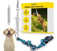YES4QUALITY Flirt Pole for Dogs, 2 Durable Spring Poles With Strong Rope Toy, Heavy-Duty Lure for Any Size, Fun Obedience Training & Exercise, Pull & Tug of War Toy