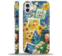 Yesad Case for iPhone 16 Plus, Hybrid 2-Layer Case, Shockproof Military-Grade Protection Durable Anti-Scratch Phone Case for Woman Man Boy Girl, Vincent Van Gogh Collage