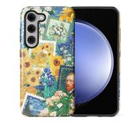 Yesad Case for Samsung Galaxy S23 Plus, Hybrid 2-Layer Case, Shockproof Military-Grade Protection Durable Anti-Scratch Phone Case for Woman Man Boy Girl, Vincent Van Gogh Collage