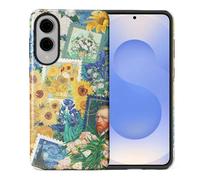 Yesad Case for Samsung Galaxy S25 Edge, Hybrid 2-Layer Case, Shockproof Military-Grade Protection Durable Anti-Scratch Phone Case for Woman Man Boy Girl, Vincent Van Gogh Collage
