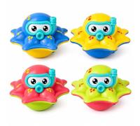 YESAH 4Pcs Jellyfish Diving Toys,Pool Game Water Play Figures | For Bath Tub,Swimming Pool,Beach,Party Favours,Water Activity,Gift Bags,Summer Games and Ocean Theme Decor