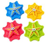 YESAH 4Pcs Starfish Diving Toys,Pool Game Water Play Figures | For Bath Tub,Swimming Pool,Beach,Party Favours,Water Activity,Gift Bags,Summer Games and Ocean Theme Decor