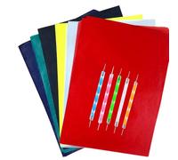 Yesallwas 100 Sheets A4 Multicolor Carbon Transfer Paper,Tracing Paper Graphite Copy Paper for Wood, Paper, Canvas and Other Art Surfaces with 5 Pieces Double Ended Tracing Stylus