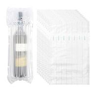 Yesallwas 10pcs Wine Travel Protector Inflatable Bottle Bubble Wrap for Travel 750ml Wine Bottles Protectors Shipping Sleeves Packing Bags for Air (Not Including Pump)