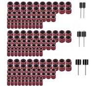 Yesallwas 186 PCS Sanding Drum Kit, Drum Sander Set, Drum Mandrels , Dremel Sanding Accessories,Nail Sanding Band Sleeves, Drum Sanding, Sander Sleeves, Sanding Drums for Rotary Tool#80#120#240