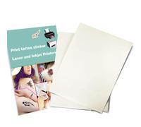 Yesallwas 2 Sheet A4 Printable Clear Temporary Tattoo Transfer Paper for Inkjet & Laser Printer Transparent Tattoo Stickers Temp Personalised Realistic Tattoos Printing Paper