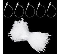 Yesallwas 2000pc 3 Inch Plastic Fastener Hang Tag Clear Snap Lock Pin Security Loop for Retail Store Clothing Accessory Price Pins