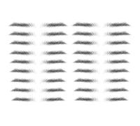 Yesallwas 4D Eyebrow Tattoo Sticker 18-Pairs False Eyebrows Long Lasting Waterproof Makeup Eyebrow Transfers Stickers for Women Lady 2 Sheets (STM-04)