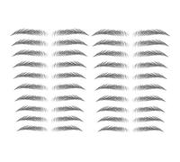 Yesallwas 4D Eyebrow Tattoo Sticker 20-Pairs False Eyebrows Long Lasting Waterproof Makeup Eyebrow Transfers Stickers for Women Lady 2 Sheets