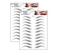 Yesallwas 4D Eyebrow Tattoo Sticker 22-Pairs False Eyebrows Long Lasting Waterproof Makeup Eyebrow Transfers Stickers for Women Lady 2 Sheets (style4 MM-10)
