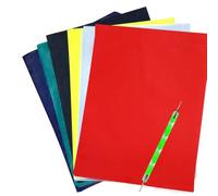 Yesallwas 50 Sheets A4 Multicolor Carbon Transfer Paper,Tracing Paper Graphite Copy Paper for Wood, Paper, Canvas and Other Art Surfaces