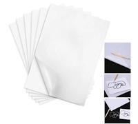 Yesallwas 50 Sheets A4 White Carbon Transfer Paper Tracing Graphite Copy Paper, Idea for Wood/Paper/Canvas and Other Art Surfaces Tracing Copy 8.3 x 11.5 Inches