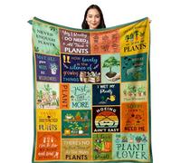 Yesbird Gardening Gifts for Women, Plant Gifts, Plant Lover Gifts, Gifts for Gardeners, Plant/Garden Gifts for Women/Men/Friends Throw Blanket 150x130CM