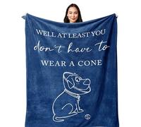 Yesbird Get Well Soon Gifts for Men, Get Well Soon Gift, Inspirational Gifts, Surgery Recovery Gifts, Sympathy Gift, Well at Least You Don't Have to Wear a Cone Blanket 130x150CM