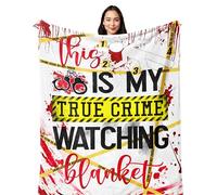 Yesbird True Crime Gifts, Serial Killer Gifts, True Crime Gifts for Women/Men, Gifts for True Crime Lovers, True Life Crime, Crime Show Lover Gifts, Crime Scene/Detective Gift Throw Blanket 150x130CM