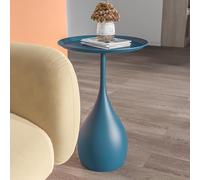 Yesbon End Tables, Sofa Side Table Minimalist Luxury Small Coffee Table Bedside Tables Nightstand Bedroom Orner Table for Bedroom, Living room, Coffee Tray End Table,Blue