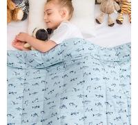 yescool Weighted Blanket 5 Pounds Cooling Weighted Lap Blanket, Shark Heavy Blanket for Sleeping, Washable Weighted Throw Blanket for 40-60lbs, 36"x48"