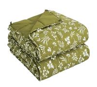 yescool Weighted Blanket for Adults (15 lbs, 60" x 80", Sage) Cooling Heavy Blanket for Sleeping Perfect for 140-160 lbs, Queen Size Breathable Blanket with Premium Glass Bead, Machine Washable