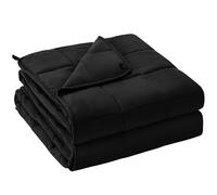 yescool Weighted Blanket for Adults (20 lbs, 60" x 80", Black) Cooling Heavy Blanket for Sleeping Perfect for 190-210 lbs, Queen Size Breathable Blanket with Premium Glass Bead, Machine Washable