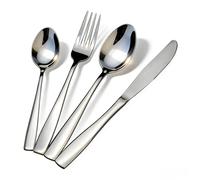 Yesdate 48-Piece Stainless Steel Flatware Set, Home Tableware Silverware Set, Mirror Polished, Service for 12